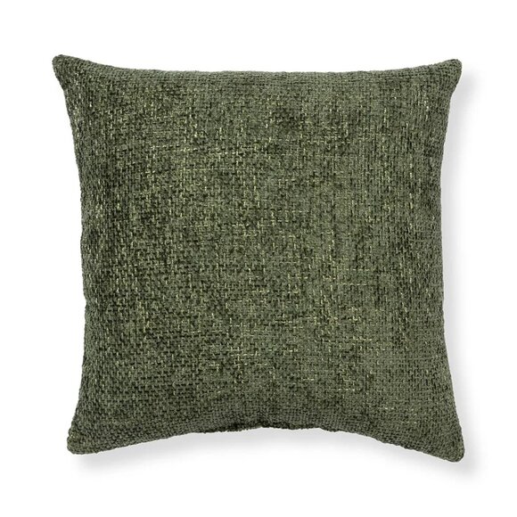 Sonoma Goods For Life Graystone Chenille Solid Throw Pillow Dark Green - Picture 1 of 1